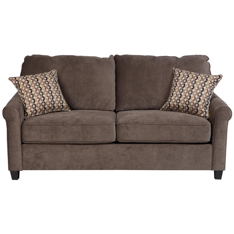 Serena Plush Microfiber Full Sleeper Sofa Gray 0133C081064