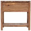 Urban Mid-Century Modern Sheesham Wood End Table With Drawer - Natural.