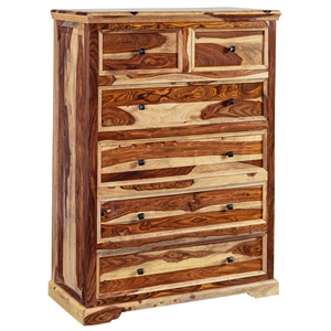 porter designs taos solid sheesham wood bedroom chest of drawers
