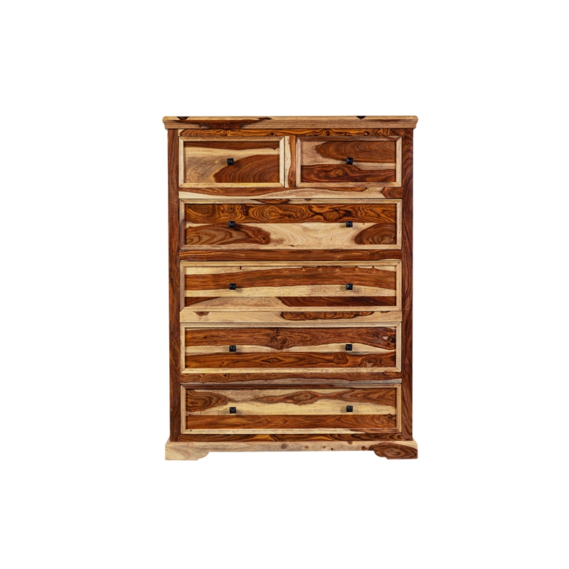 Porter Designs Taos Solid Sheesham Wood Bedroom Chest of Drawers.