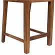 Urban Mid-Century Modern Sheesham Counter Height Chair in Brown (Set of 2)