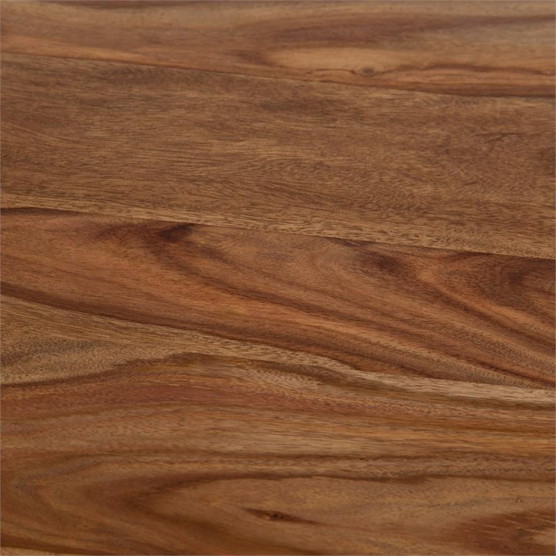 Urban Mid-Century Modern Sheesham Counter Height Chair in Brown (Set of 2)