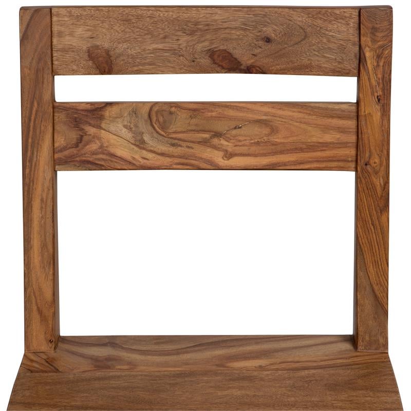 Urban Mid-Century Modern Sheesham Counter Height Chair in Brown (Set of 2)