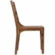 Urban Mid-Century Modern Sheesham Wood Dining Chair in Natural (Set of 2)