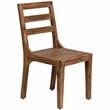 Urban Mid-Century Modern Sheesham Wood Dining Chair in Natural (Set of 2)