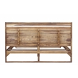 Urban Mid-Century Modern Sheesham Wood King Bed.
