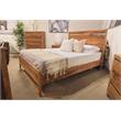 Urban Mid-Century Modern Sheesham Wood Queen Bed.