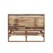 Urban Mid-Century Modern Sheesham Wood Queen Bed.