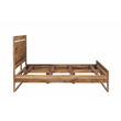 Urban Mid-Century Modern Sheesham Wood Queen Bed.