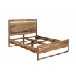 Urban Mid-Century Modern Sheesham Wood Queen Bed.
