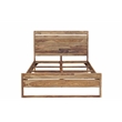 Urban Mid-Century Modern Sheesham Wood Queen Bed.