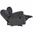 Ramsey Transitional Reclining Gliding Console Loveseat - Steel Blue