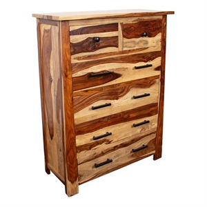 kalispell solid sheesham wood 6 drawer chest