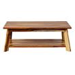 Porter Designs Kalispell Solid Sheesham Wood Coffee Table in Natural