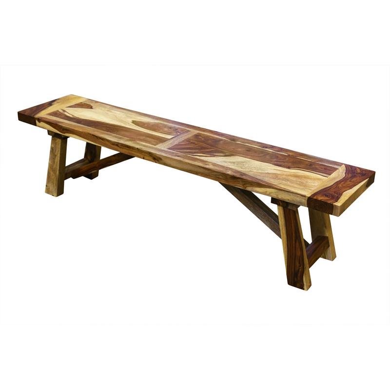 Kalispell Solid Sheesham Wood Dining Bench Cymax Business