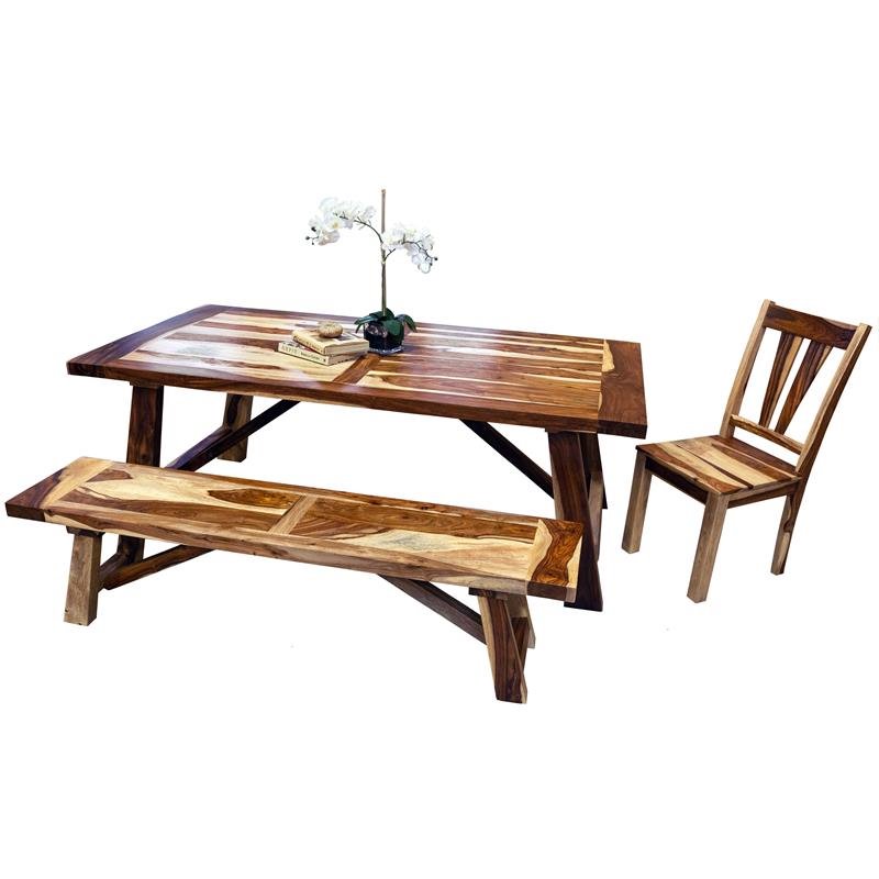 Kalispell Solid Sheesham Wood Dining Table Cymax Business
