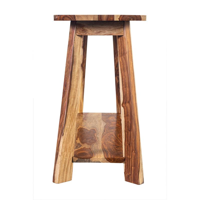 Porter Designs Kalispell Solid Sheesham Wood Console Table in Brown