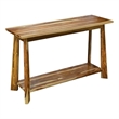 Porter Designs Kalispell Solid Sheesham Wood Console Table in Brown