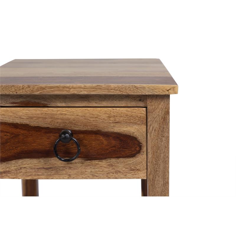 sheesham wood end table