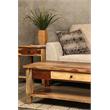 Porter Designs End Table Nightstand Bedside Square in Wood - Brown
