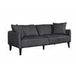 Asher Modern Upholstered Sofa - Gray