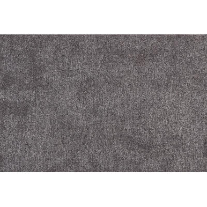 Porter Designs Clayton Soft Microfiber 3 Piece Sectional in Charcoal Gray