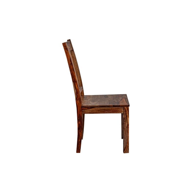 Porter Designs Kalispell Solid Sheesham Wood Dining Chair in Harvest (Set of 2)
