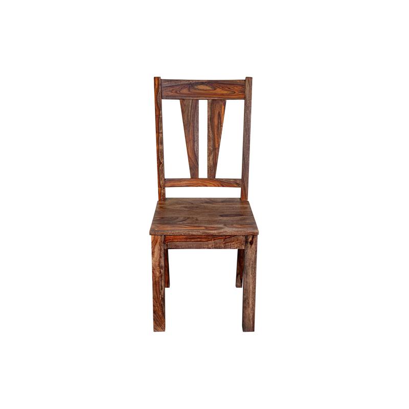 Porter Designs Kalispell Solid Sheesham Wood Dining Chair in Harvest (Set of 2)