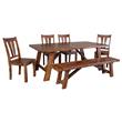 Porter Designs Kalispell Solid Sheesham Wood Dining Table in Harvest