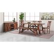 Porter Designs Kalispell Solid Sheesham Wood Dining Table in Harvest