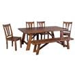 Porter Designs Kalispell Solid Sheesham Wood Dining Table in Harvest