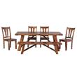 Porter Designs Kalispell Solid Sheesham Wood Dining Table in Harvest