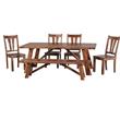 Porter Designs Kalispell Solid Sheesham Wood Dining Table in Harvest