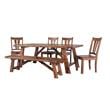Porter Designs Kalispell Solid Sheesham Wood Dining Table in Harvest