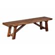Porter Designs Kalispell Solid Sheesham Wood Dining Bench in Harvest