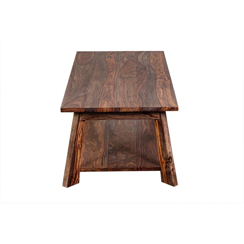 Porter Designs Kalispell Solid Sheesham Wood Coffee Table in Harvest