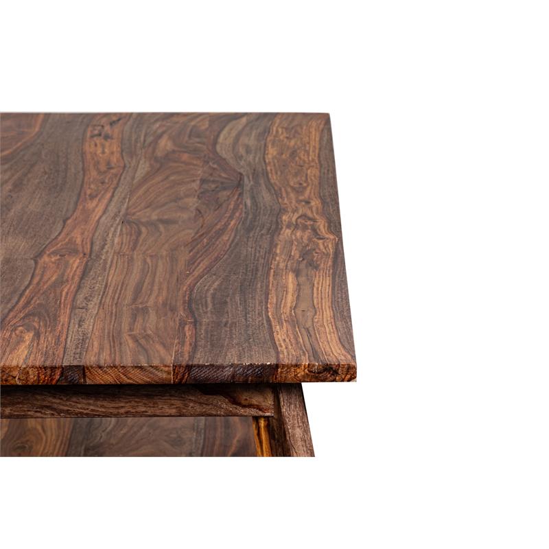 Porter Designs Kalispell Solid Sheesham Wood Coffee Table in Harvest