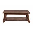 Porter Designs Kalispell Solid Sheesham Wood Coffee Table in Harvest