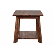 Porter Designs Kalispell Solid Sheesham Wood End Table - Harvest.