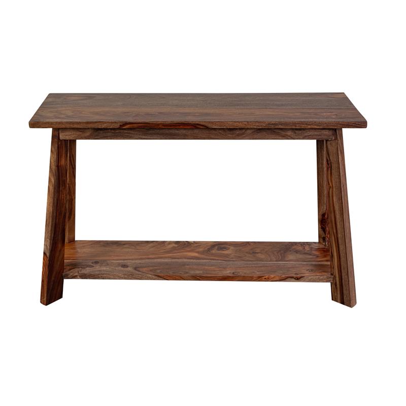 Porter Designs Kalispell Solid Sheesham Wood Console Table in Harvest