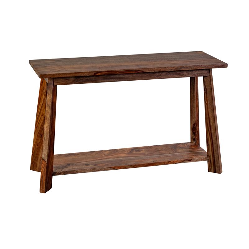 Porter Designs Kalispell Solid Sheesham Wood Console Table in Harvest