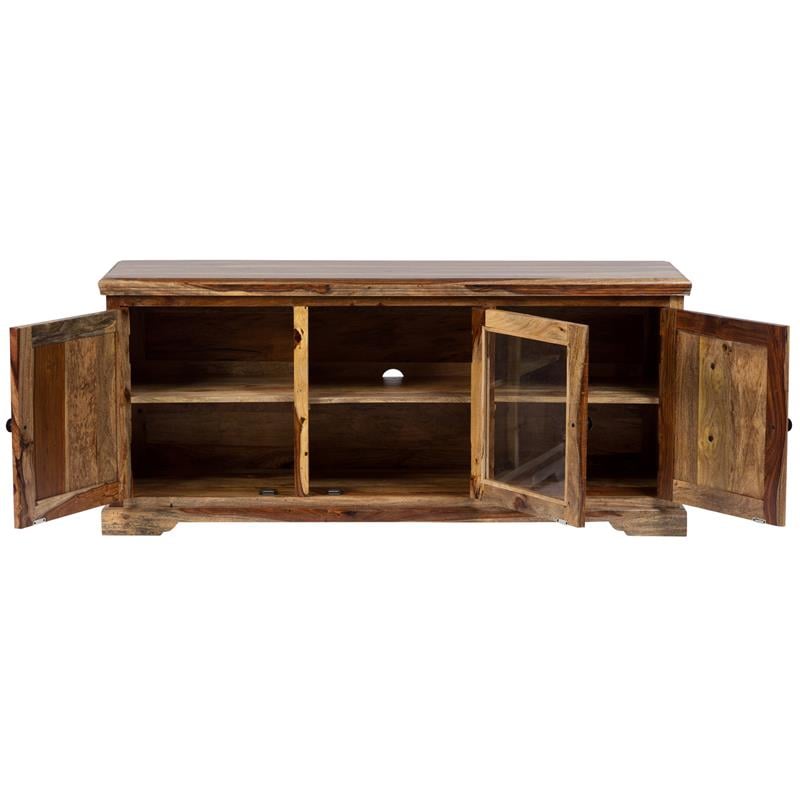 Taos Solid Sheesham Wood TV Stand.