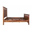Porter Designs Kalispell Sheesham Solid Wood Queen Bed in Harvest Brown