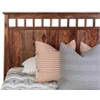 Porter Designs Kalispell Sheesham Solid Wood Queen Bed in Harvest Brown