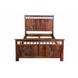 Kalispell Solid Sheesham Wood King Bed - Harvest.