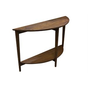 baja solid mango wood console table - brown