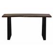 Porter Designs Manzanita Live Edge Solid Sheesham Wood Console Table - Gray.