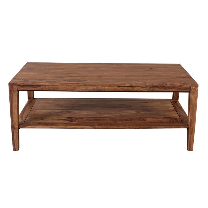 Porter Designs Fall River Solid Sheesham Wood Coffee Table - Natural.