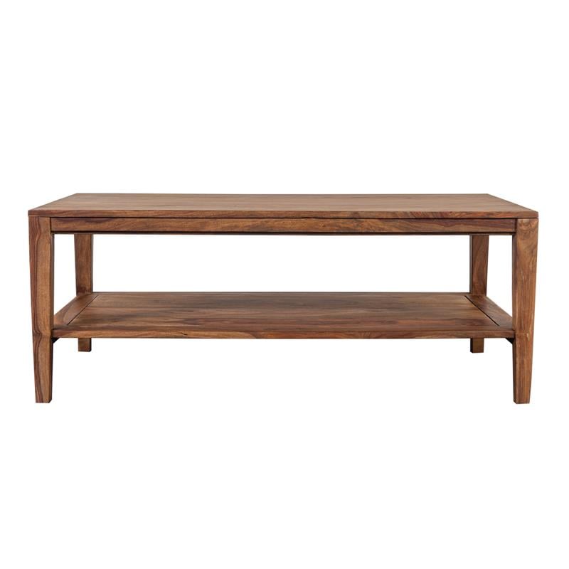 Porter Designs Fall River Solid Sheesham Wood Coffee Table - Natural.