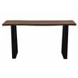 Porter Designs Manzanita Live Edge Solid Sheesham Wood Console Table - Brown